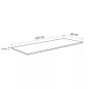 Konyhai munkalap 220 x 60 x 2,8 cm Beton