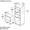 BOSCH BFL7221B1 Serie|8 Beépíthető mikrohullámú sütő | Fekete