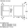 BOSCH BFL7221W1 Serie|8 Beépíthető mikrohullámú sütő | Fehér