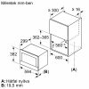 BOSCH BFL7221W1 Serie|8 Beépíthető mikrohullámú sütő | Fehér