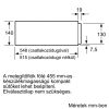 BOSCH BIC630NS1 Serie|8 Beépíthető melegen tartó fiók | Nemesacél