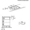AEG CCE84779CB Beépíthető indukciós főzőlap beépített páraelszívóval | 83 cm