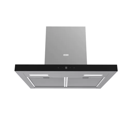 Evido LINE 60B T-shape komínový nástenný odsávač pár, 60 cm, čierne sklo