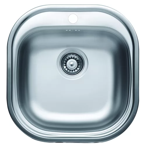 LIVINOX BIANCA 149 karcálló szövetmintás rozsdamentes acél mosogató, 460 x 480 mm