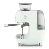 SMEG ŐRLŐVEL KOMBINÁLT ESPRESSO KÁVÉFŐZŐ, retro, világoszöld
