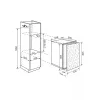 Novamatic EK717.2R (Electrolux) Beépíthető Hűtő 89cm