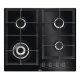 AEG HKB64540NB Beépíthető gázfőzőlap | LED | FlameLight | H2H | WOK | 60 cm | Fekete