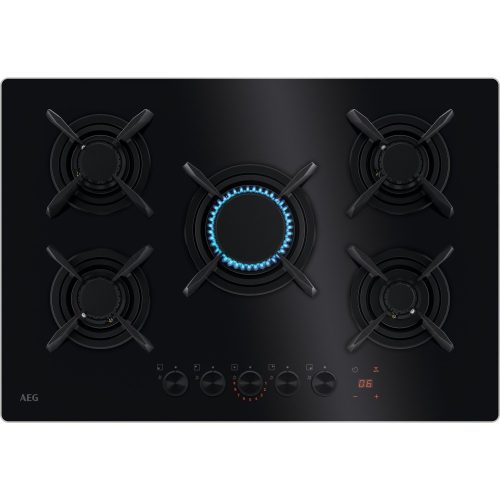 AEG HKB75453NB Beépíthető gázfőzőlap | 75 cm | Fekete