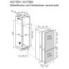 Electrolux IK275BNR Beépíthető kombinált alulfagyasztós hűtőszekrény | NoFrost | 166/60 l | 152,3 cm magas | 54.7 cm széles