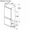 NEFF KB7962FE0 N50 Beépíthető kombinált alulfagyasztós hűtőszekrény | NoFrost | 284/98 l | 193.5 cm magas | 70.8 cm széles
