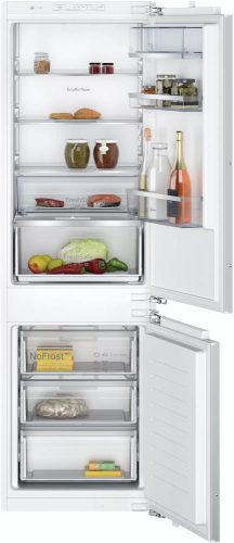 NEFF KI7862FE0 N50 Beépíthető kombinált alulfagyasztós hűtőszekrény | NoFrost | EcoAirFlow | 184/76 l | 177.2 cm magas | 54.1 cm széles