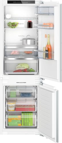 NEFF KI7863DD0 N70 Beépíthető kombinált alulfagyasztós hűtőszekrény | NoFrost | 188/67 l | 177.2 cm magas | 55.8 cm széles