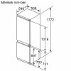 NEFF KI7863DD0 N70 Beépíthető kombinált alulfagyasztós hűtőszekrény | NoFrost | 188/67 l | 177.2 cm magas | 55.8 cm széles