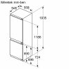BOSCH KIN96VFD0 Serie|4 Beépíthető kombinált alulfagyasztós hűtőszekrény