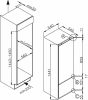 ZANUSSI Zanker KNLK14FS Beépíthető kombinált alulfagyasztós hűtőszekrény | LowFrost | 160/57 l | 144.1 cm magas | 54.9 cm széles