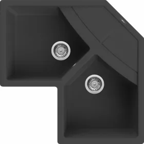 ELLECI - Drez Unico CORNER rohový G40 Nero