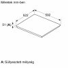 BOSCH PIE631HC1E Serie|6 Beépíthető indukciós főzőlap | 60cm | Fekete