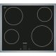 BOSCH PKE645D17E Serie|4 Beépíthető kerámia főzőlap Fekete + inox
