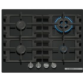   BOSCH PNH6B6K40 Serie|4 Beépíthető gázfőzőlap Fekete | 60 cm