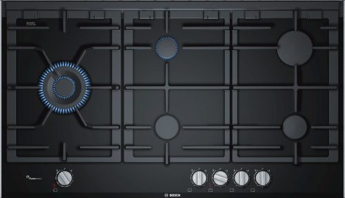 BOSCH PRS9A6D70 Serie|8 Beépíthető gázfőzőlap | FlameSelect | WOK | 90 cm | Fekete