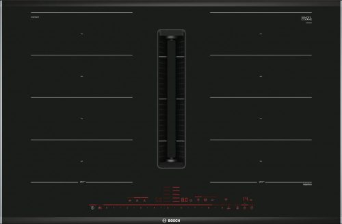 BOSCH PXX875D67E Serie|8 Indukciós főzőlap, beépített elszívóval | 80cm | Fekete