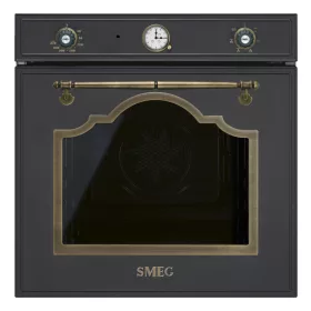   SMEG HŐLÉGKEVERÉSES SÜTŐ, Cortina design, 60 cm, analóg, antracit