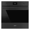 SMEG PIROLITIKUS HŐLÉGKEVERÉSES SÜTŐ, Classicaa design, 60 cm, CS LCD, matt fekete
