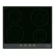 SMEG INDUKCIÓS FŐZŐLAP, Cortina design, 60 cm, 4 főzőzóna, antracit