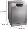 BOSCH SMS46KI01E Serie|4 Szabadonálló mosogatógép | Nemesacél | 60 cm