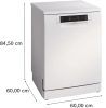 BOSCH SMS46KW02E Serie|4 Szabadonálló mosogatógép | Fehér | 60 cm