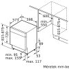 BOSCH SMU4HVS31E Serie|4 Pult alá beépíthető mosogatógép | Nemesacél | 60 cm