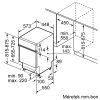 BOSCH SPI4HMS49E Serie|4 Beépíthető kezelőpaneles mosogatógép | 45 cm