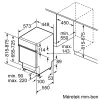 Bosch SPI6ZMS35E Serie 6 Keskeny Félig Vstavaný Prémium Umývačka riadu