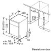 BOSCH SPU4HMS10E Serie|4 Pult alá beépíthető mosogatógép  | Nemesacél | 45 cm