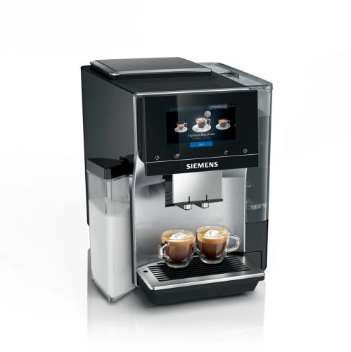 SIEMENS TQ717R03 Teljesen automata kávéfőző | EQ700 | Nemesacél/Fekete | Kivehető víztartály | 19 bar