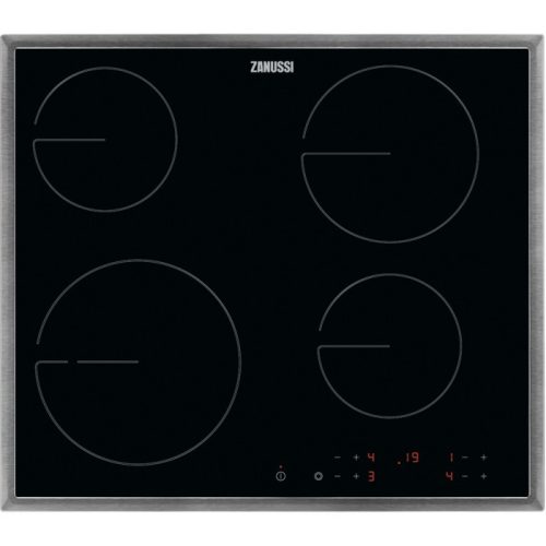 Zanussi ZHRN642X Beépíthető kerámia főzőlap Fekete